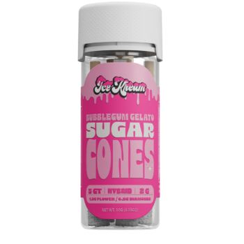 BUBBLEGUM GELATO SUGAR CONES